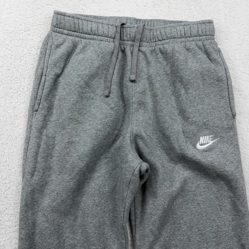 Nike Mens Fleece Jogger Sweatpants Heather Gray Small Drawstring BV2671-063‎
